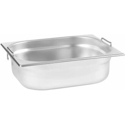 Gastronádoba 1/2 plná s uchami 100 mm, nerezová 100019294