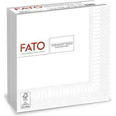 FATO Ubrousky 1/4 ohyb Smart Table bílá 50ks 33x33cm