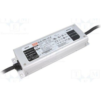 MEAN WELL XLG-200-12-A Napájecí zdroj: spínaný; LED; 192W; 12VDC; 8÷16A; 100÷305VAC; IP67