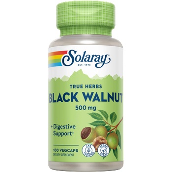 SOLARAY Черупки от черен орех - 100 капсули