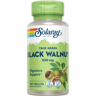 SOLARAY Черупки от черен орех - 100 капсули