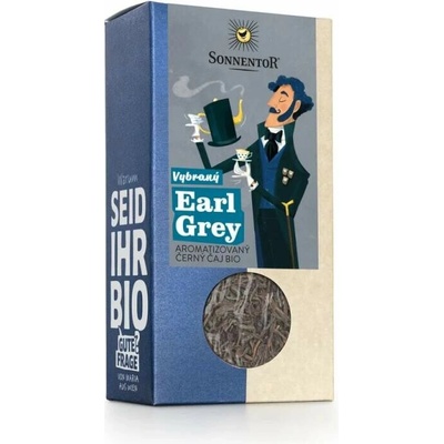 Sonnentor Vybraný Earl Grey bio aromatizovaný černý čaj 90 g sypaný balení 6 ks