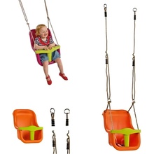 KBT houpačka Baby Luxe oranžovo-zelená