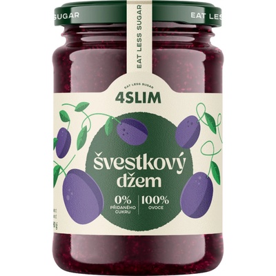 4Slim 100% džem švestkový 280 g – Zboží Dáma