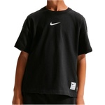 Nike Детска спортна тениска Nike Kid's Pro Dri-FIT Short-Sleeve Training Top Sport shirt - Black / White (704-6167-0112)