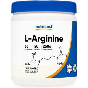 Nutricost L-Arginine 5000 mg Powder [250 грама] Неовкусен