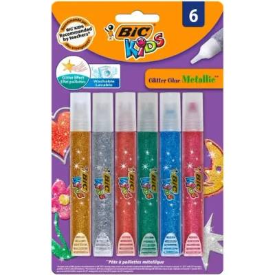BIC ДЕТСКО БЛЕСТЯЩО ЛЕПИЛО МЕТАЛИК 6 bic (bic 893269)