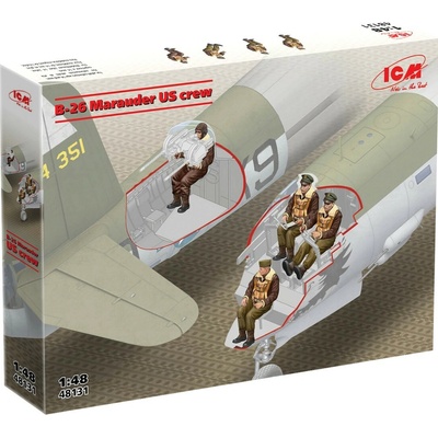 ICM B-26 Marauder US Crew 1:48