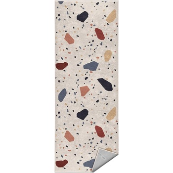 Mila Home Кремава пътека подходяща за пране 80x200 cm Cracked Terrazzo - Mila Home (HKG-MMN-Colorful-021-80x200)
