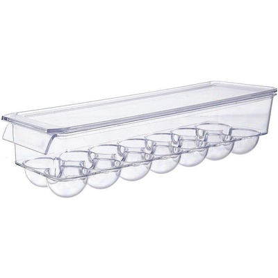 ORION Пластмасова кутия за яйца за хладилник, 14 отделения (2092)