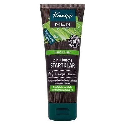 Kneipp Men Ready to Go 2 in 1 (Startklar) osvěžující sprchový gél s citronovou trávou a guaranou 75 ml pro muže