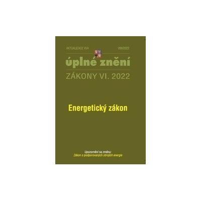 Aktualizace VI/4 - Energetický zákon - Poradce s.r.o.