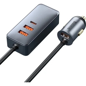Image 1 of Baseus Зарядно за кола Baseus Share Together 3x USB-А, USB Type C, 120W, PPS Quick Charge PD, CCBT-B0G