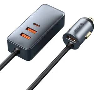 Baseus Зарядно за кола Baseus Share Together 3x USB-А, USB Type C, 120W, PPS Quick Charge PD, CCBT-B0G