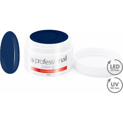 Professionail Farebný LED UV gél Classic Blue 5 ml