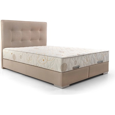 Мебели КАМБО Тапицирано легло Boxspring бежово Aria 03