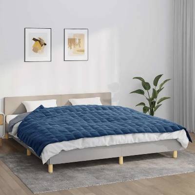 ZBXL Zátěžová deka modrá 7 kg textil 155x220