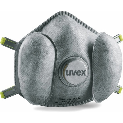 Uvex SILV-AIR HIGH-PERFORMANCE FFP3 Striebrosivá