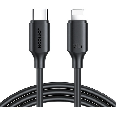 Кабел за зареждане / пренос на данни Joyroom, USB-C към Lightning, 480Mb / s, 20W, 1m, черен, (S-CL020A9) (S-CL020A9 1m black)