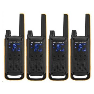 Motorola TLKR T82 Extreme QuadPack / 4X vysielačka / LCD / dosah 10km / 16 kanálov + 121 kódov (B8P00810YDEMAQ)