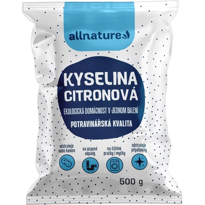 Allnature Kyselina citronová 500 g – Sleviste.cz Allnature Kyselina citronová 500 g – Sleviste.cz
