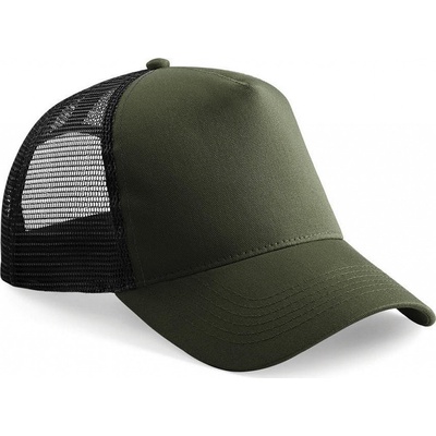 Beechfield Snapback Trucker Olivová/Čierna