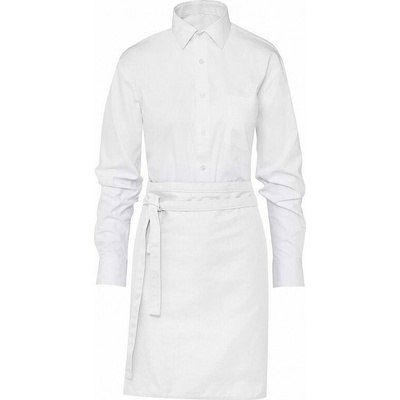 SG Accessories - BISTRO Krátká číšnická zástěra Brussels s pevným páskem 78 x 52 cm Bílá