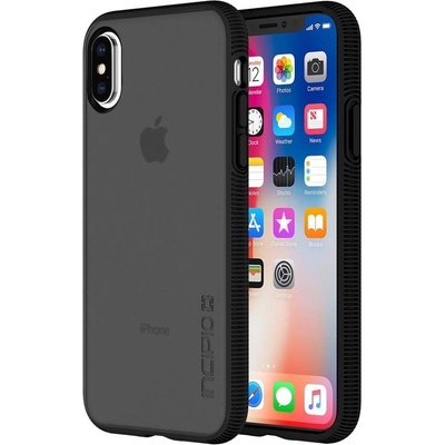 Incipio Octane Case - удароустойчив хибриден кейс за iPhone XS, iPhone X (черен)