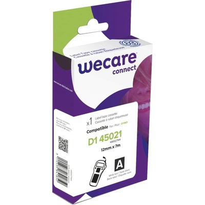 WECARE ARMOR páska kompatibilní s DYMO S0720610,White/Black,12MM*7M K80027W4