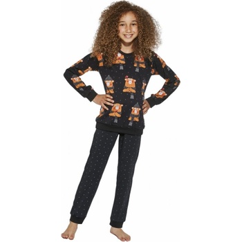 Cornette 996/148 Bear divčí pyžamo černá