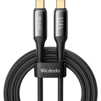 Mcdodo Здрав USB4/Thunderbolt 3 кабел с въжена оплетка за устройства с USB-C порт - Mcdodo USB4 Thunderbolt 3 Data Cable (120 см) (черен) (CA-2990)