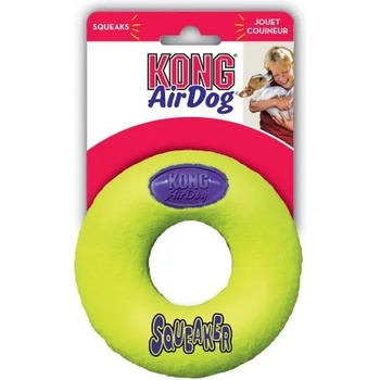 KONG air squeaker donut medium - играчка за куче от гума, донът, с пищялка - САЩ - asd2e