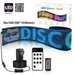  LED Matrix Panel ► Гъвкав Програмируем цветен LED екран, Дистанционно управление чрез Bluetooth с приложение, IP65, 20W, 5V 192x1330 mm 16 х 144 pxl (1077)