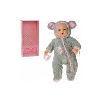 Mádara Baby doll in grey jumpsuit 40cm with sound box speaks and sings in Polish Adar
