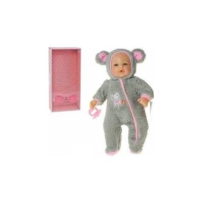 Mádara Baby doll in grey jumpsuit 40cm with sound box speaks and sings in Polish Adar