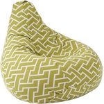 Pufrelax Пуф круша за деца 4-14 г. , 160л. , Nirvana Light, Zippity Green, Перящ се калъф, Пълнеж от Полистиролни перли, Гама Premium
