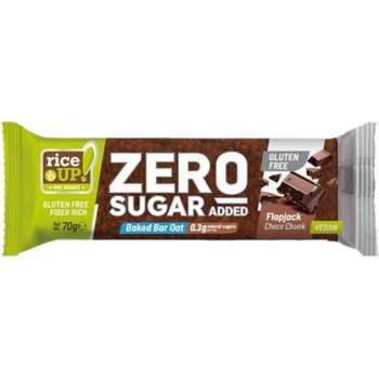 RiceUP! Flap Jack Zero Sugar Bar | with Chocolate Coating [70 грама] Двоен шоколад