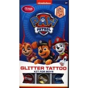 TYTOO Комплект временни блестящи татуировки Paw Patrol, Tytoo, Blue