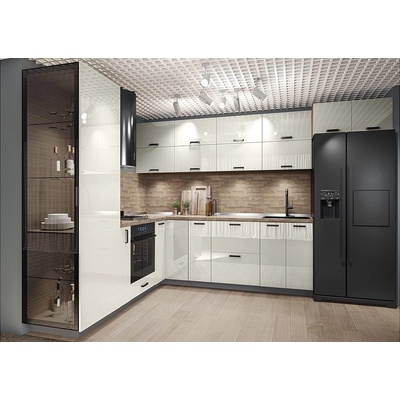 IRIM Модулна кухня City 9139 корпус мока / фронт крийм гланц