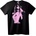 NOONEBRAND Тениска Розова дама - 7XL, Black