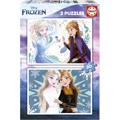 Educa - Puzzle 2x20 Frozen: Ľadové kráľovstvo - 40 - 99 piese