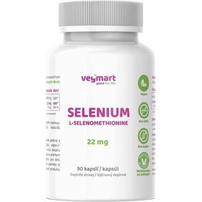 Vegmart Selen L-Selenometionin 22 mg 90 kapslí