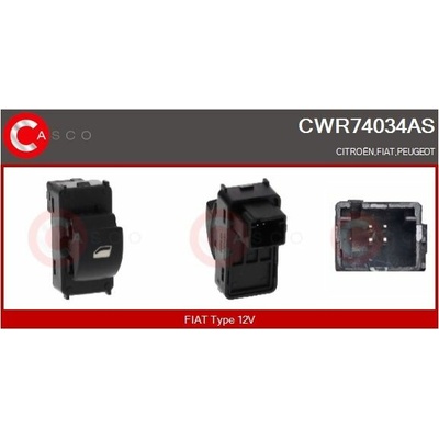 Spínač elektrického otvárania okien CASCO CWR74034AS