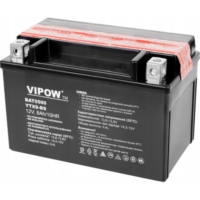 Vipow Baterie motocyklová 12V / 8Ah
