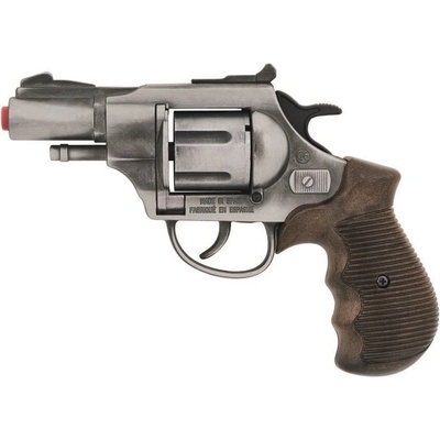 Alltoys Policejní revolver Gold colection stříbrný kovový 12 ran