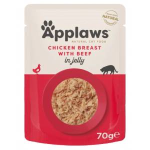 Applaws Chicken with Beef in Jelly - пауч пиле и телешко в желе 70 гр 8252CE-A
