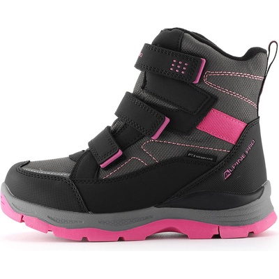 ALPINE PRO Детска зимна обувка с водоустойчива ptx мембрана ALPINE PRO NERADO фуксия федора ALPINE PRO | Rozov | Момчешки | 28