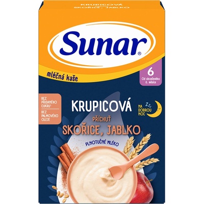 Sunar Ml.krup.kase skořice a jablko 210 g – Zboží Dáma