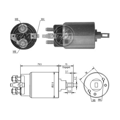 Spínač startéru Hitachi S13-106, 2130-67005