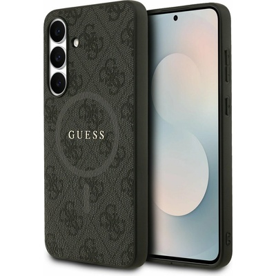 GUESS PU Leather 4G Colored Ring MagSafe Задна корица за Samsung Galaxy S25 FE Black Guess | Cheren | МЪЖЕ | UNI